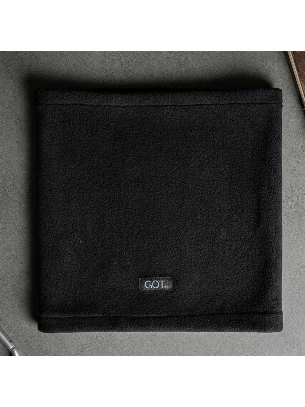 GOT Black Fleece Neck Gaiter – Ski Snowboard Winter Warmer